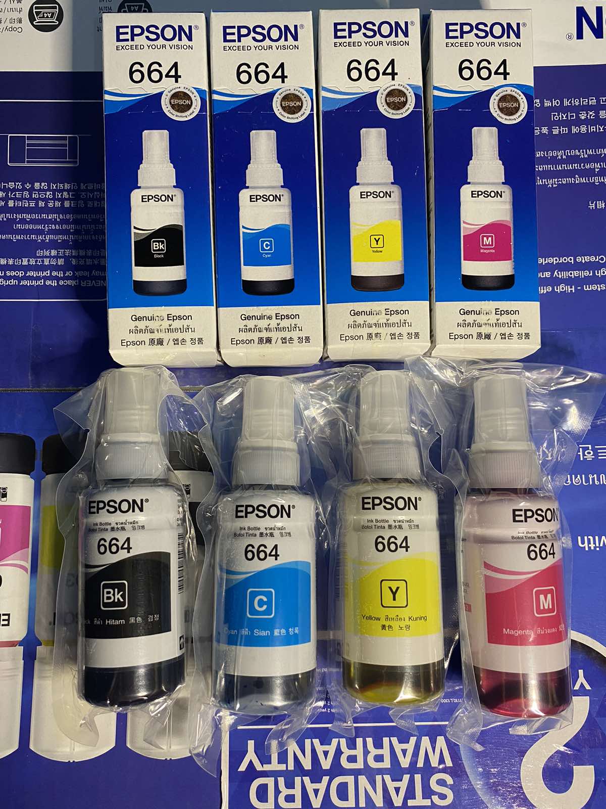 Epson ink 664 w/ BOX Compatible for Printers L121 L120 L360 | Lazada PH