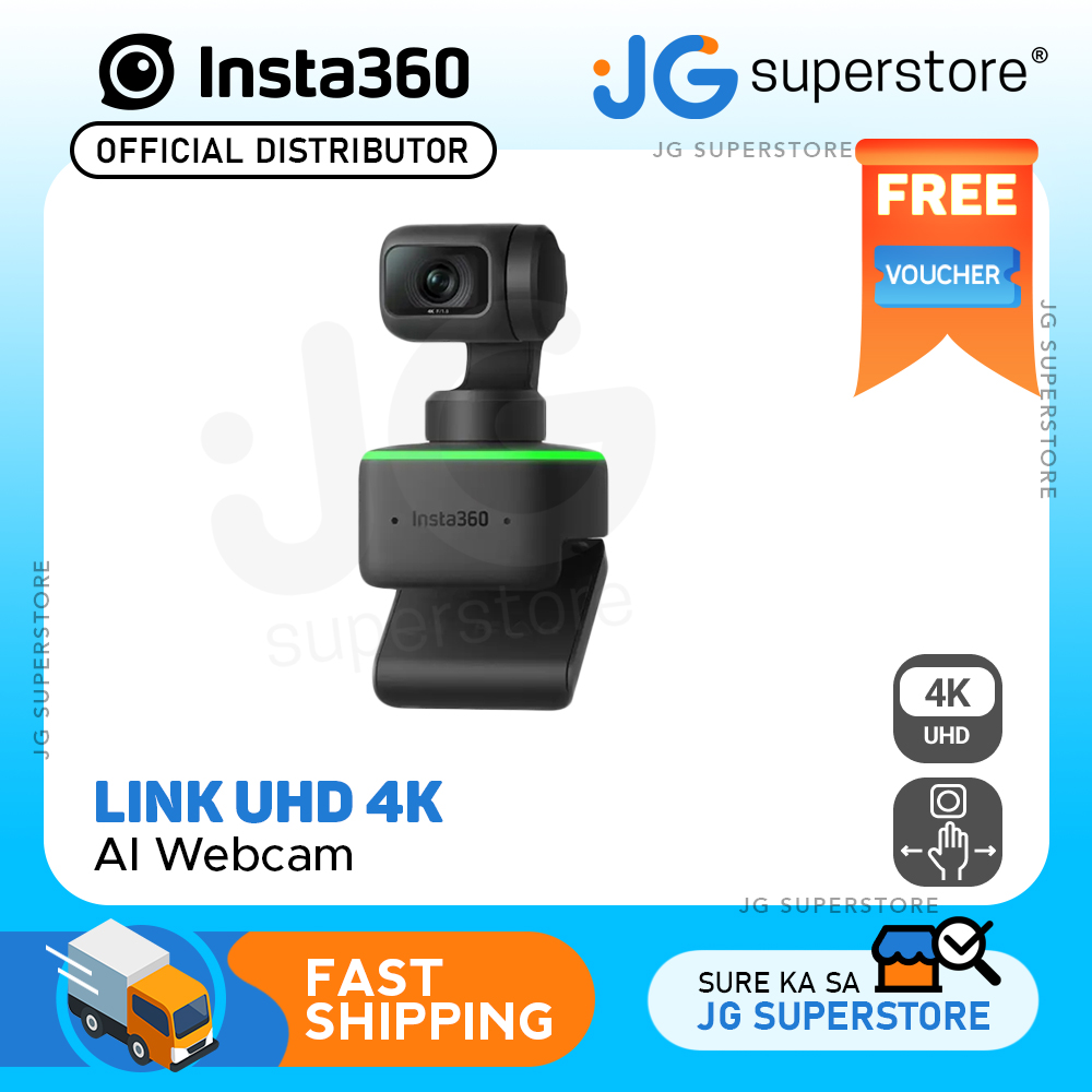 Insta360 Link UHD 4K AI Webcam with AI Tracking, 1/2" Sensor, Privacy ...