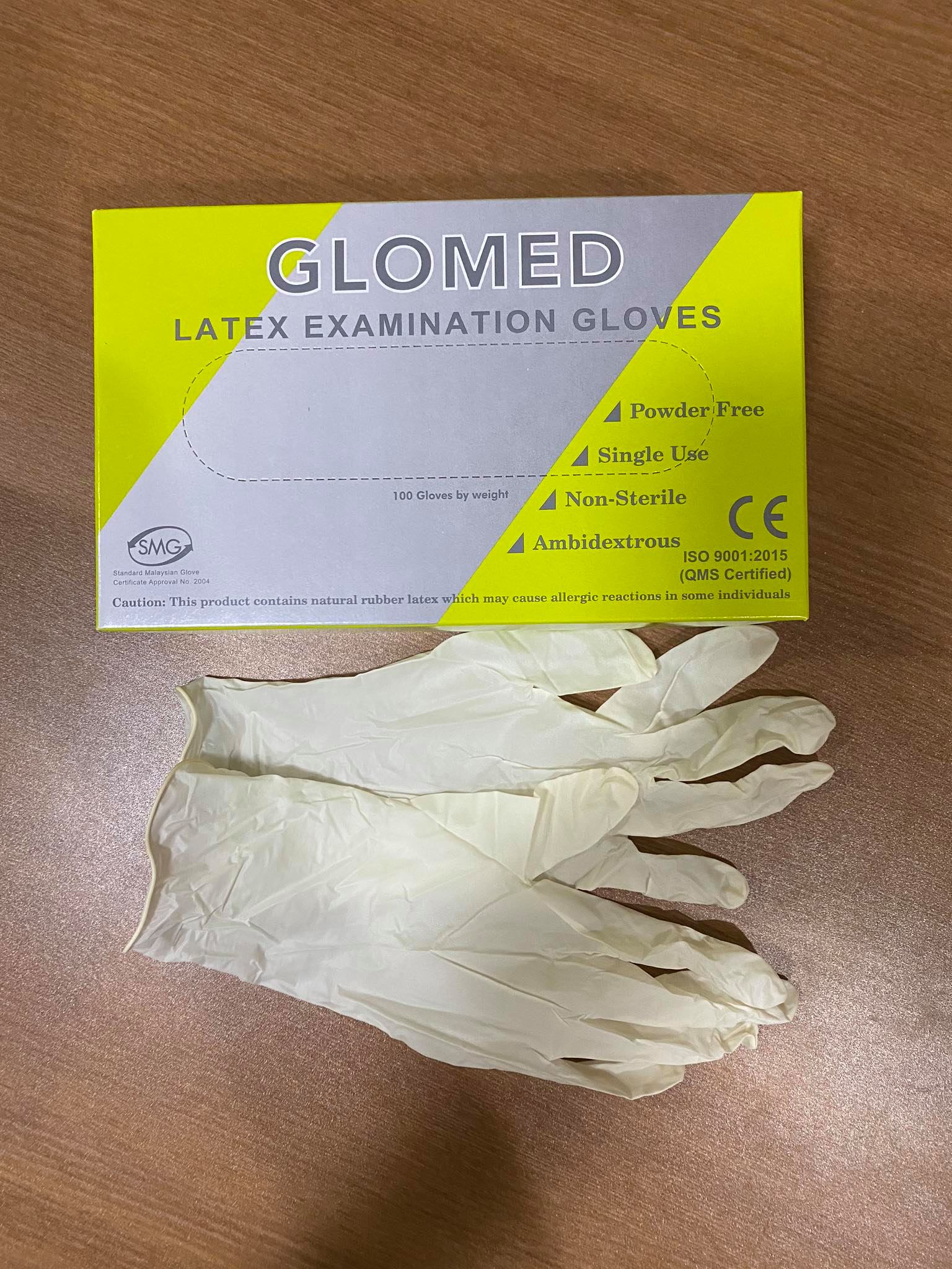 glomed latex gloves