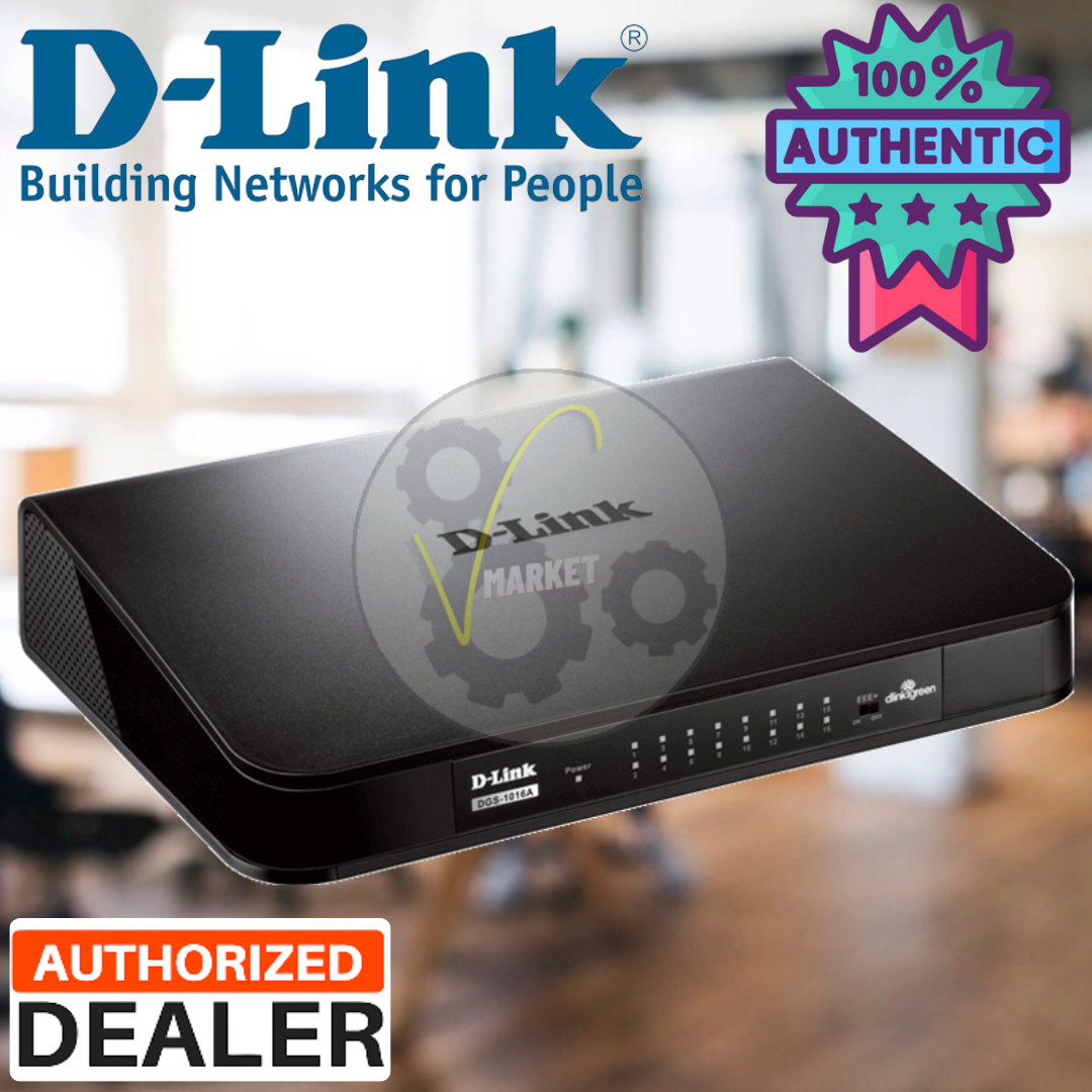 D Link 16 Port 10 100 Switch Des 1016a Fast Ethernet Network Switch Hub