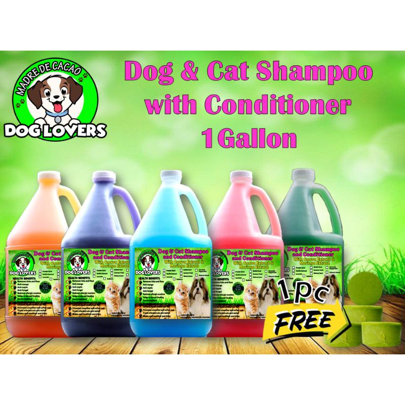 DOG AND CAT SHAMPOO W/ FREE SOAP 1GALLON 3.6 LITERS Lazada PH