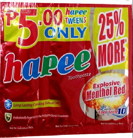 hapee toothpaste sachet price