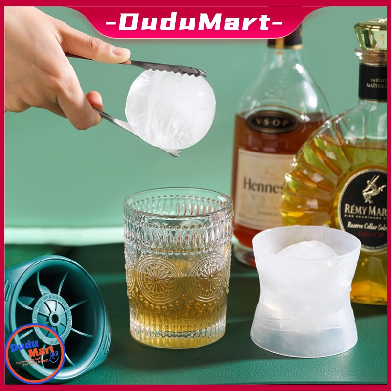 DuduMart Silicone Spherical Ice Cube Mould Whiskey Ice Ball Maker Round Ice Box Quick Freezer