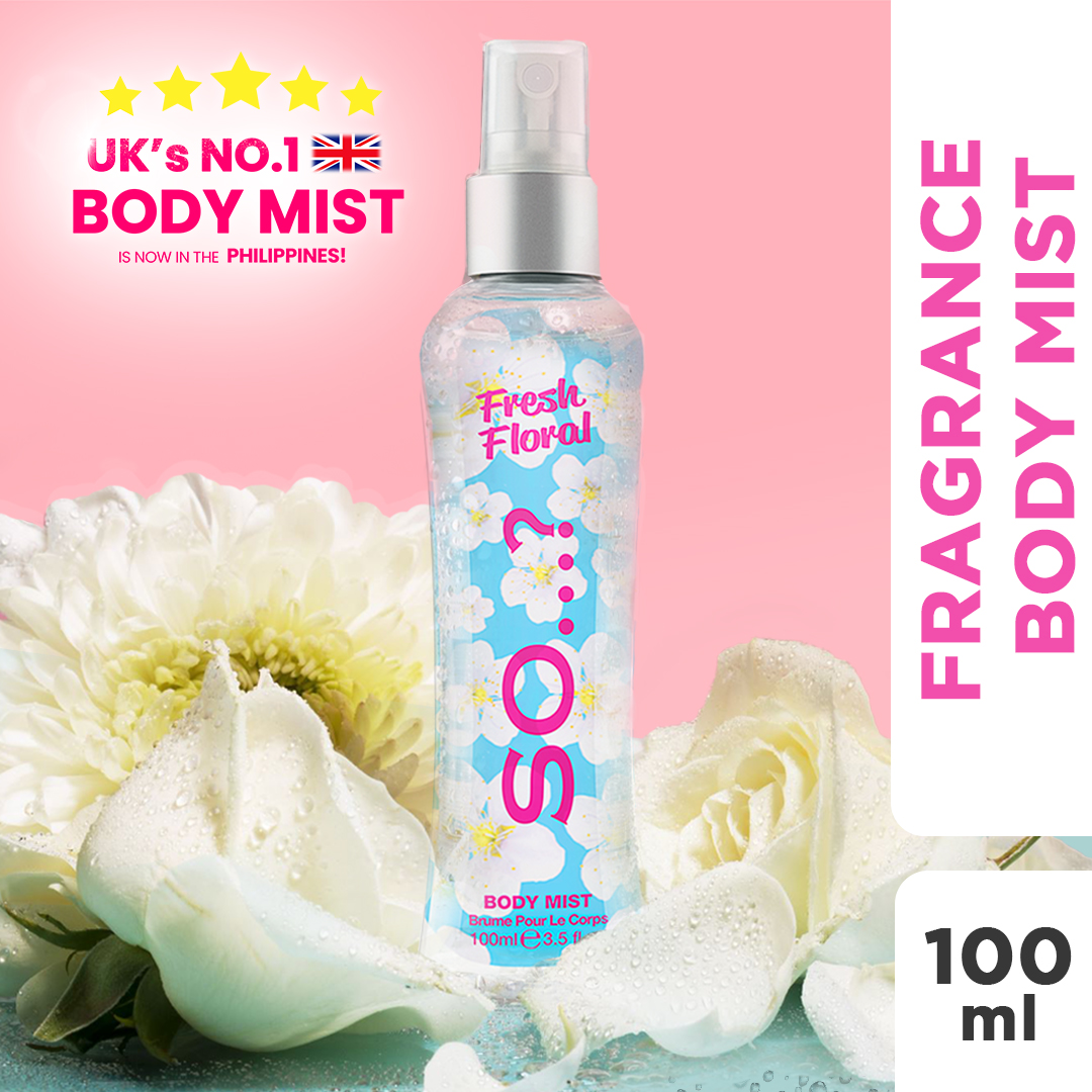 SO Fresh Floral Body Mist 100mL 100Ml Regular Size Fragrance Mass