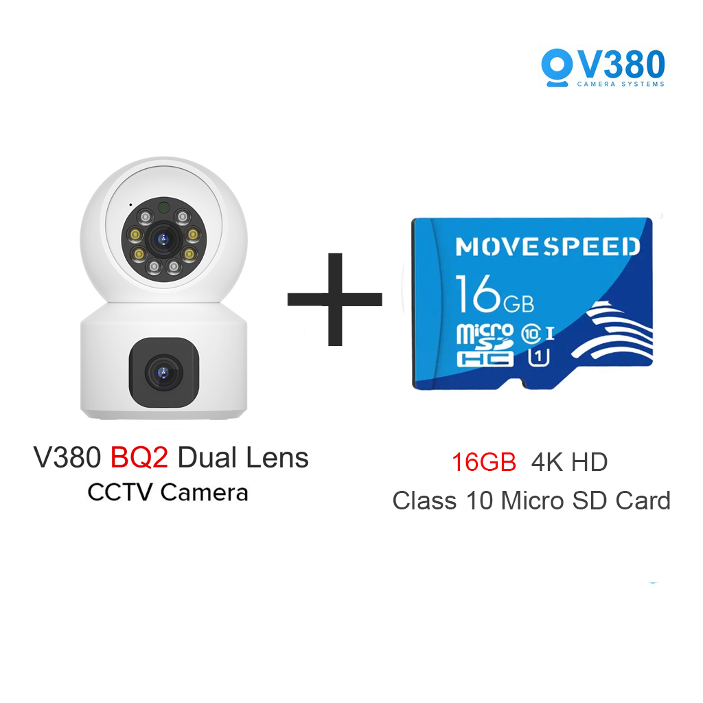 v380 pro BQ2 dual lens cctv camera 4MP dual camera cctv wireless Wifi ...