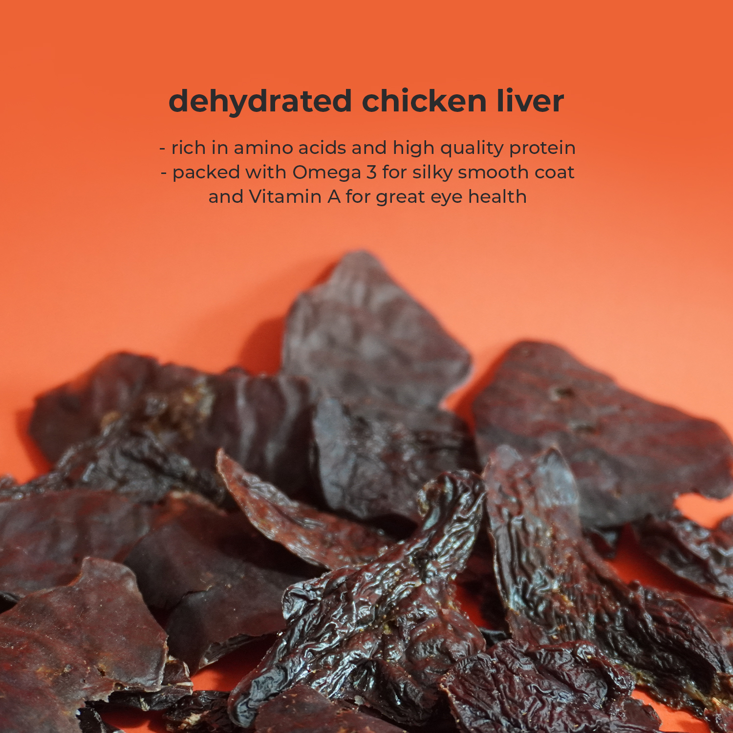 Dehydrated shop chicken liver