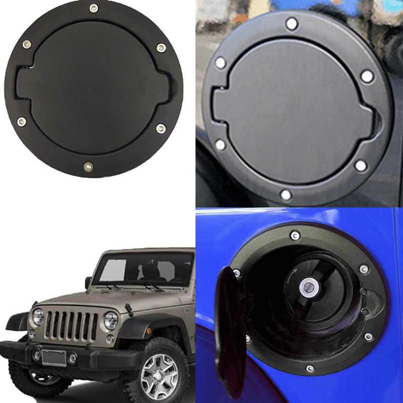 TEHE Black Fuel Filler Door Cover Gas Tank Cap 2/4 Door For 07-18 Jeep  Wrangler | Lazada PH