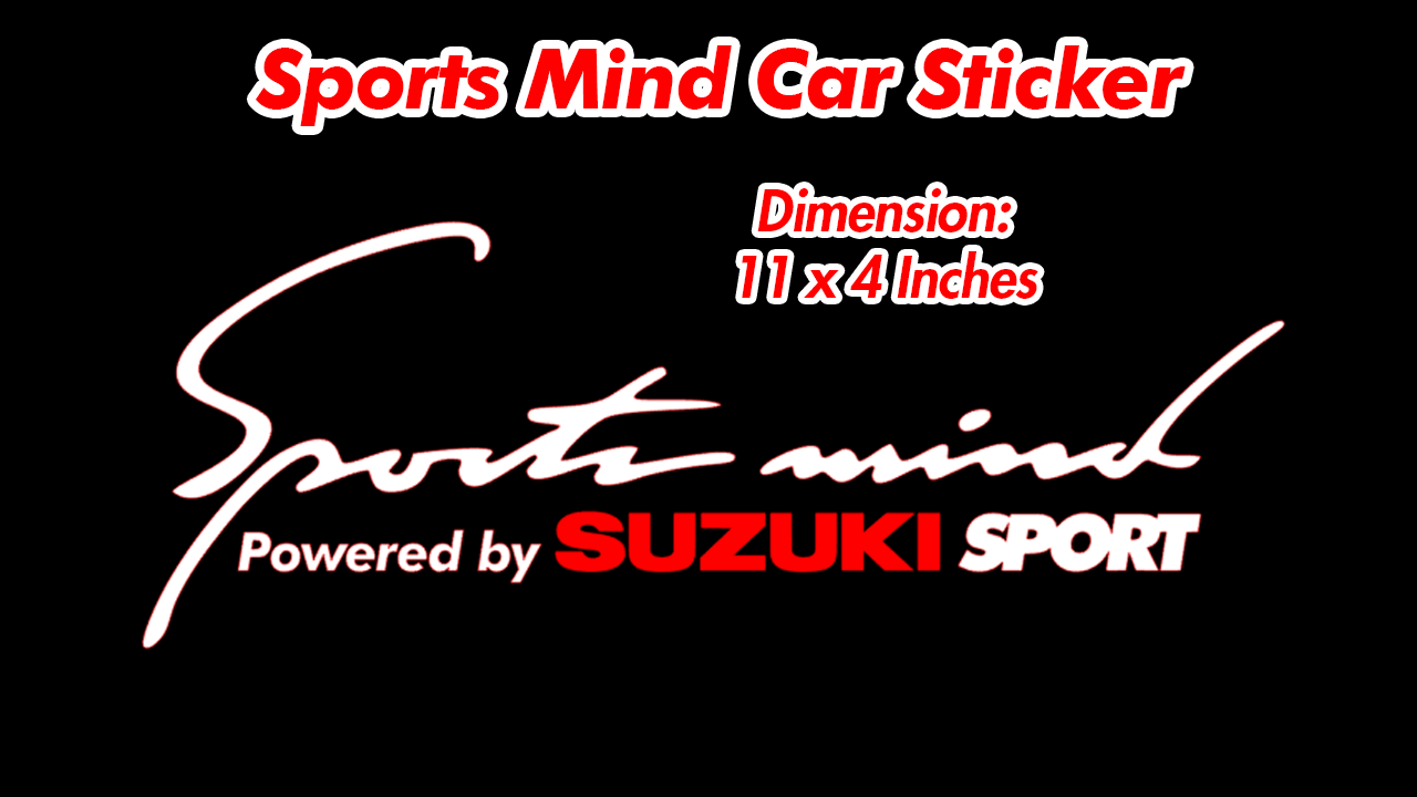 SUZUKI Sports Mind Car Vinyl Sticker Lazada PH