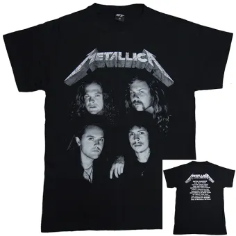 metallica four faces t shirt