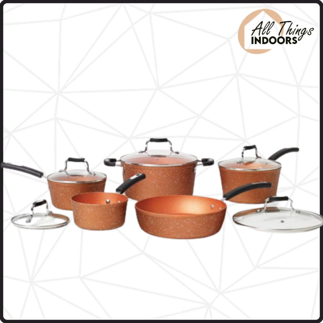  The Rock Copper Essentials 10 Piece Cookware Set: Home