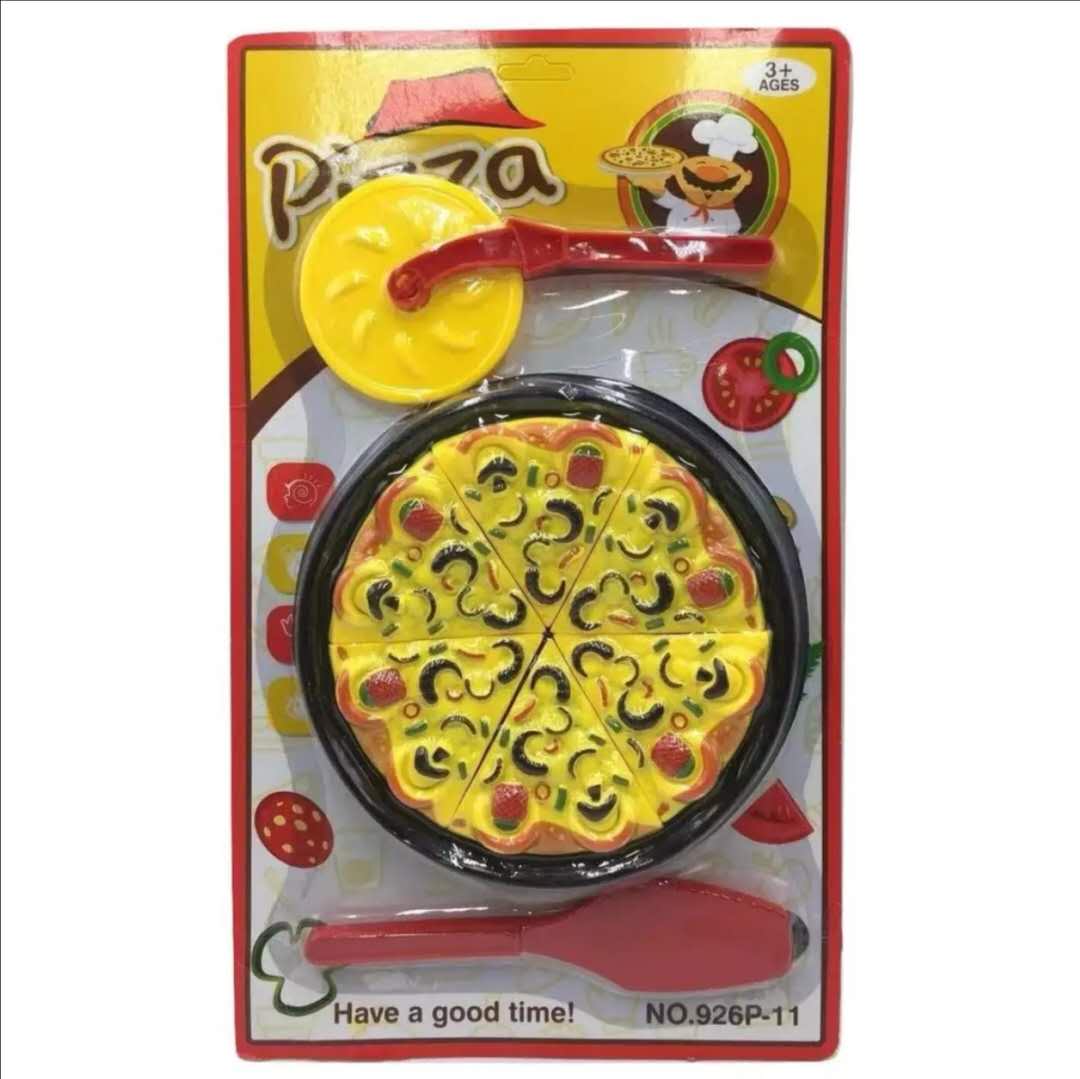 6PCS Kids Baby Pizza Party Fast Food Cooking Cutting Pretend Play Set Toy Gift 