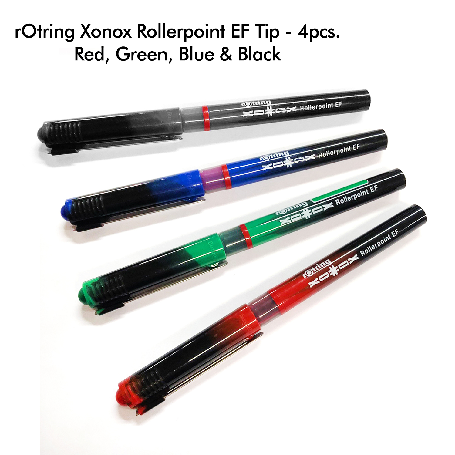 Rotring Xonox Rollerpoint EF (Red Blue Green Black)