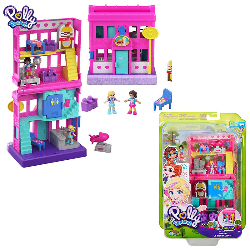 Original Polly Pocket Girls Doll House Big Million World Treasure Box