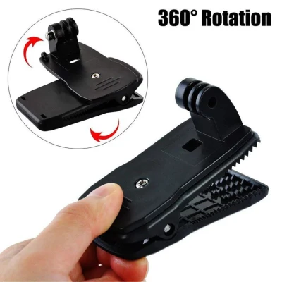 YOUNG 01 for SJ4000 VP512 Rotary 360 Degree For Gopro Hero 4 for SJCAM Clamp Mount Backpack Clip Rotation Clip Action Camera Clip