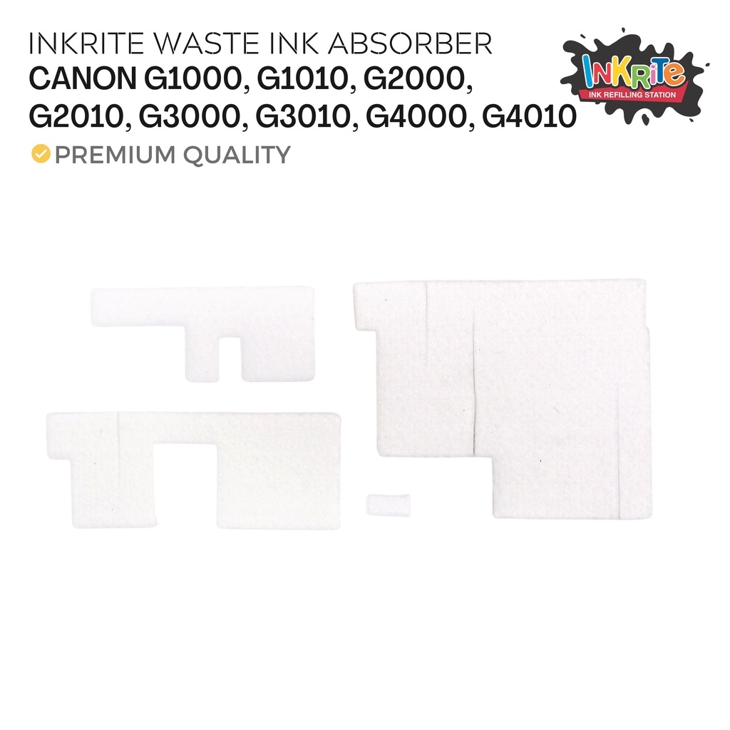 Inkrite Waste Ink Tank Sponge Pad for Canon G1000 G1010 G2000 G2010