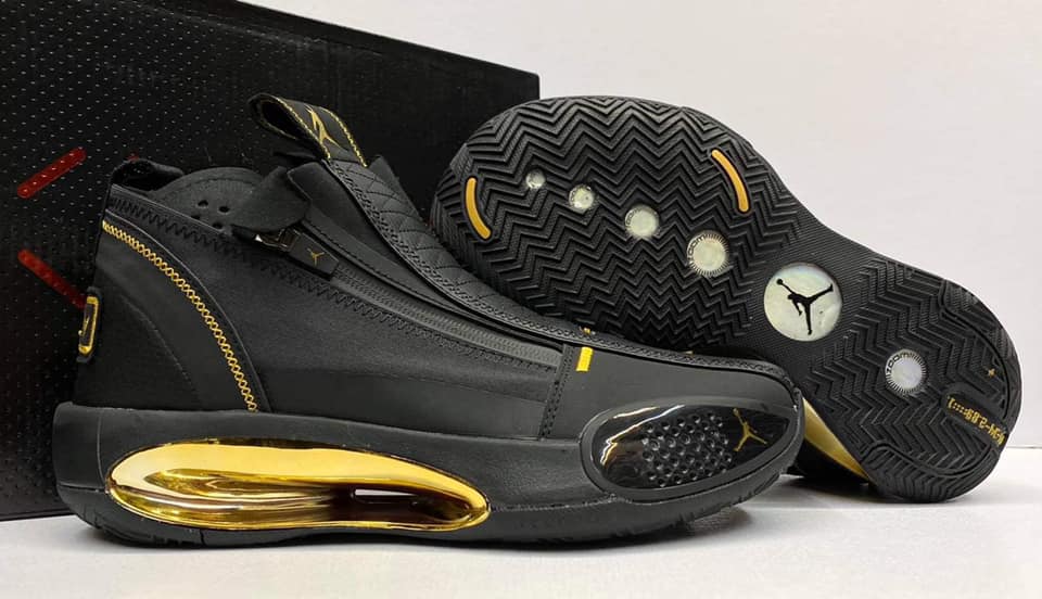 jordan shoes black gold