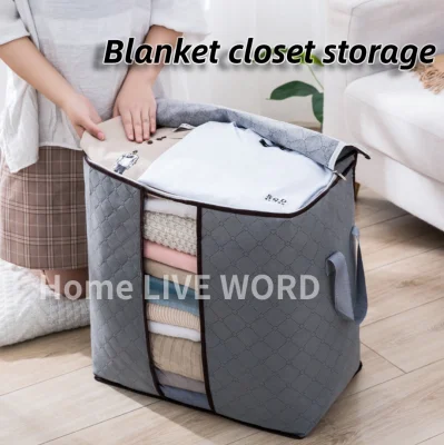 Foldable Clothes Pillow Blanket Closet Underbed Storage Bag