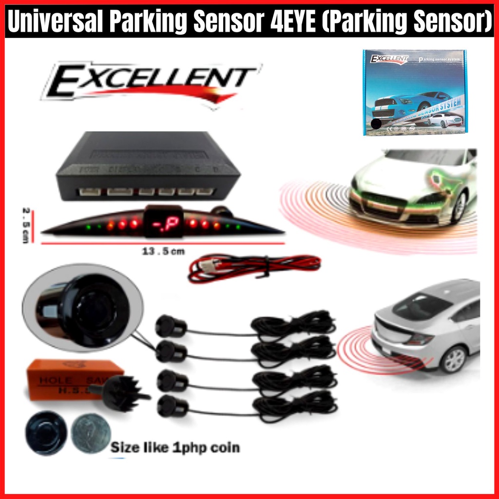 Universal Parking Sensor 4EYE LED Display (Parking Sensor)(Car