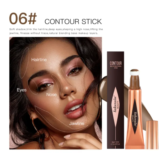 [Ready Stock+COD] Lakerain Contour Beauty Stick, Highlighter and
