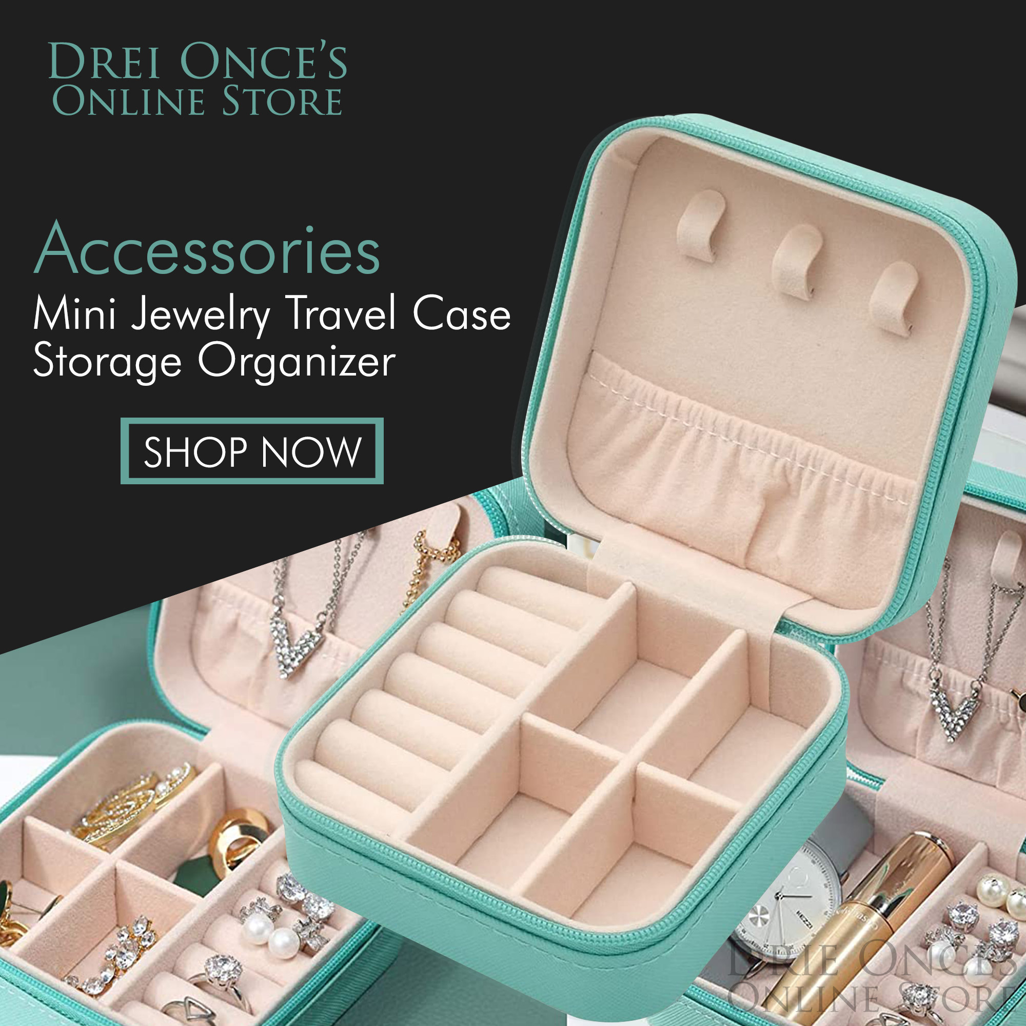 Amazon Travel Jewelry Case Large Large Portable Jewelry Box