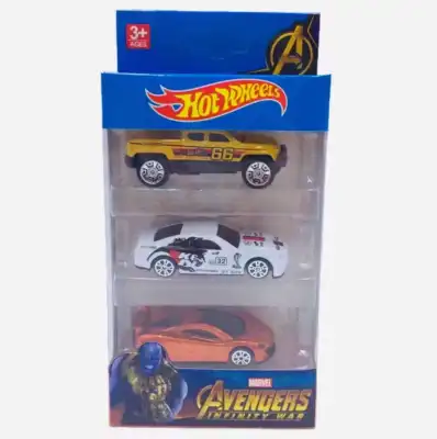 Suisui fashion shop Hot Wheels 3 in 1 Set Toy Cars Alloy Car Body Toys Collection Hot Wheels Truck Toys for Kids