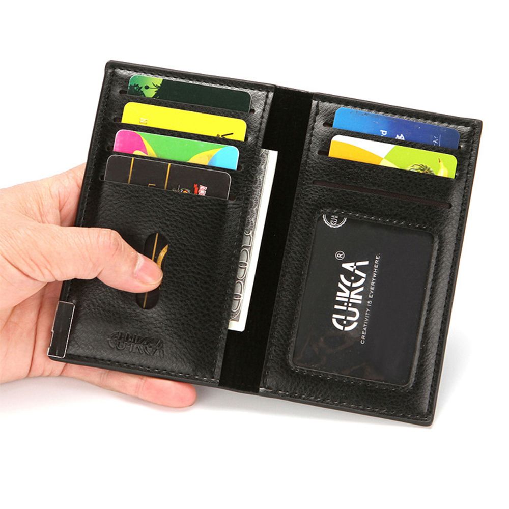 EOCBQI Xách tay Nam Giấy phép lái xe Thẻ tín dụng Chứng minh thư Thẻ ngân hàng Ví gấp Gấp mềm Túi đựng danh thiếp Chủ thẻ nam