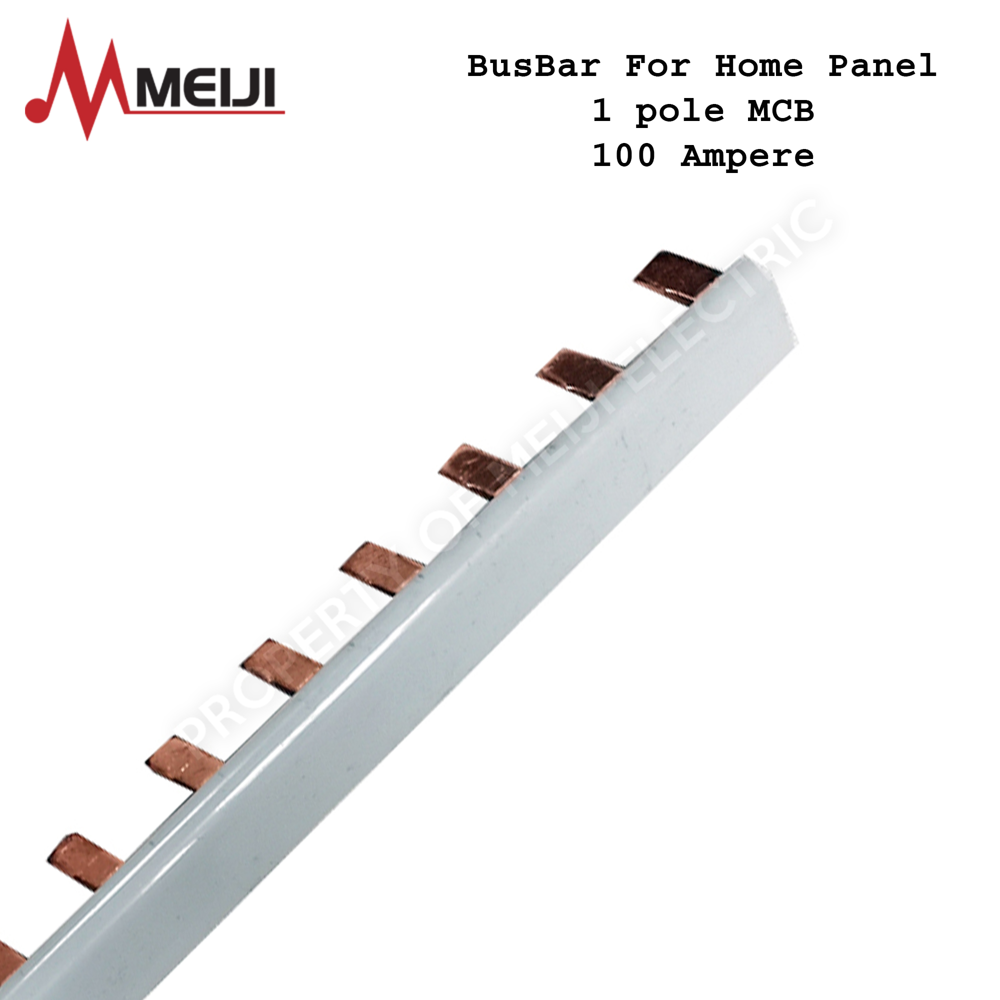 BUSBAR 100Ampere[Meiji Insulated Busbar 100Ampere for Single pole & Two
