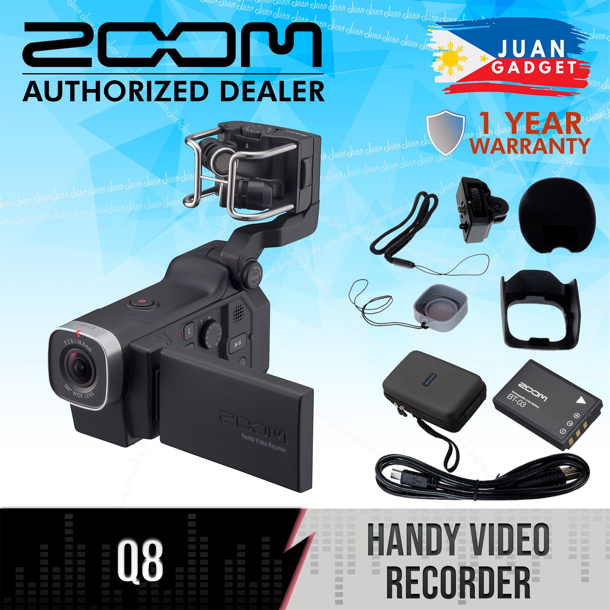 Zoom Q8 Handy Video Recorder JG Superstore 160° Wide-Angle Lens