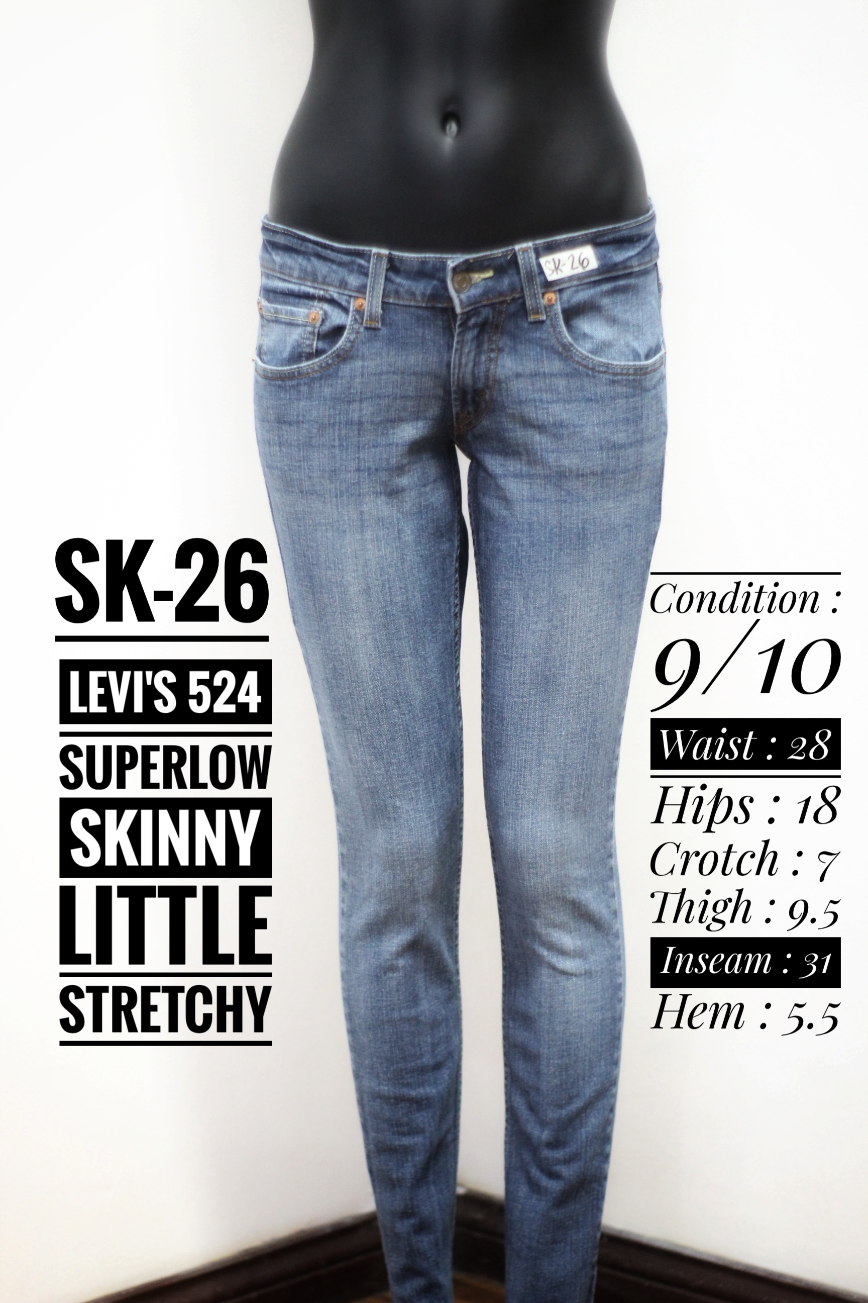 Ladies Levis 524 Skinny Jeans | Lazada PH