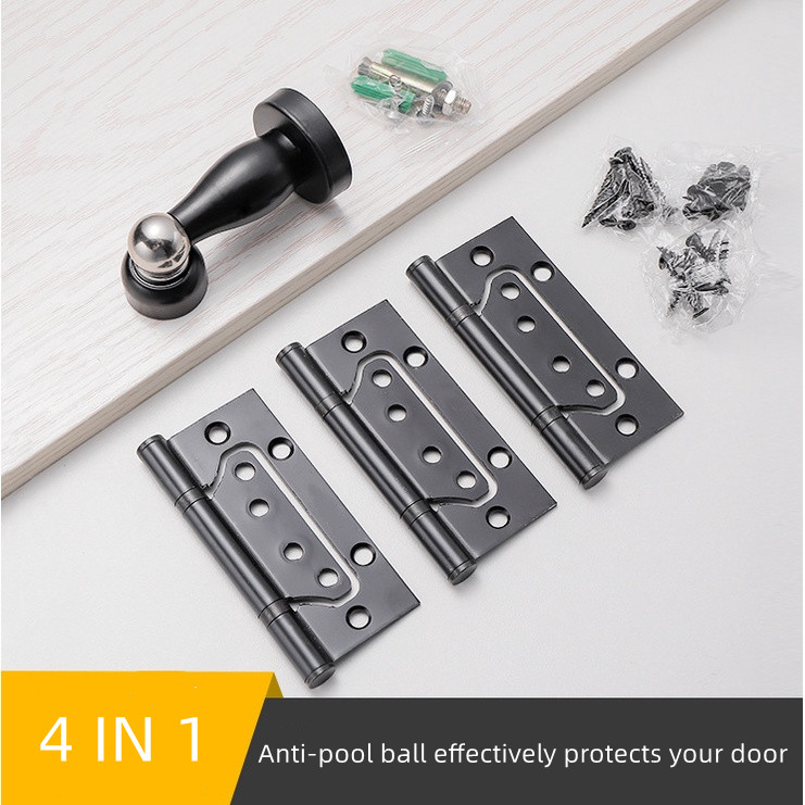 Aluminium Alloy Mute Door Locked Interior Door Handle Locks Set Lock