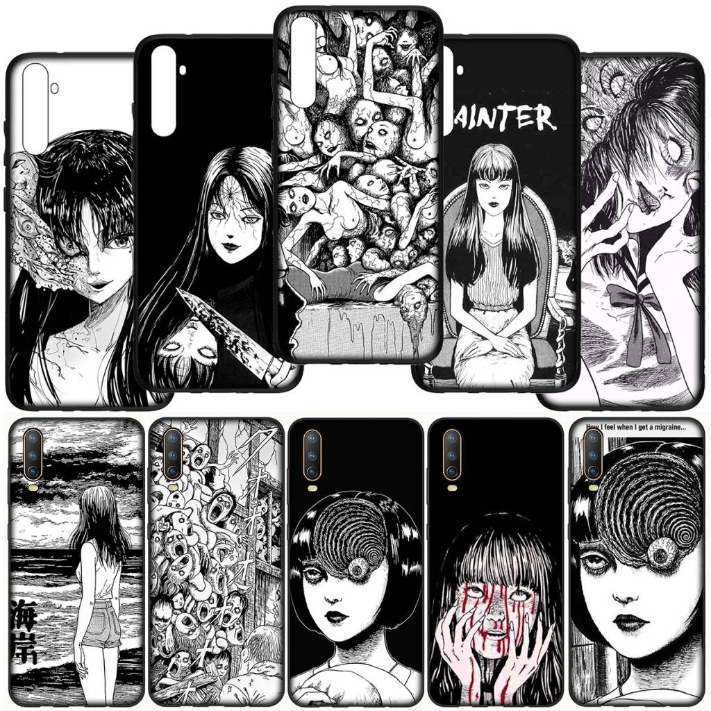 ปก อ่อนนุ่ม ซิลิโคน Fa123 Horror Comic Junji Ito Tomie Tees เคสโทรศัพท์