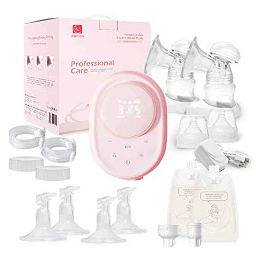 Horigen 3D Double Electric Breast Pump Set & Breast Milk Storing Bags
