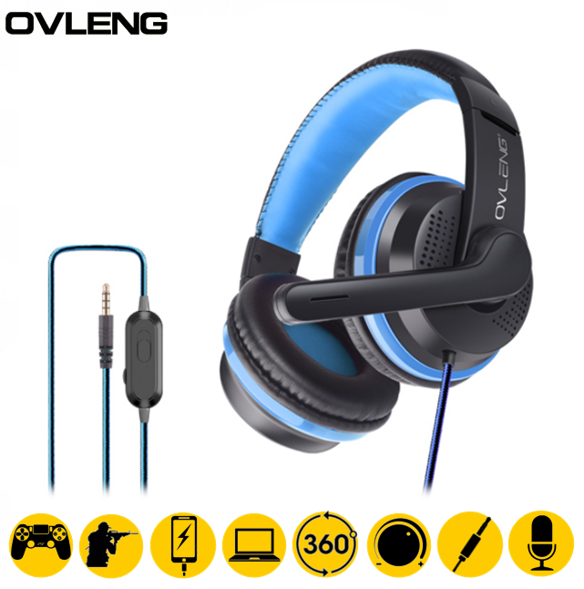 OVLENG P6 Stereo Gaming Headphone Headset Earphone with