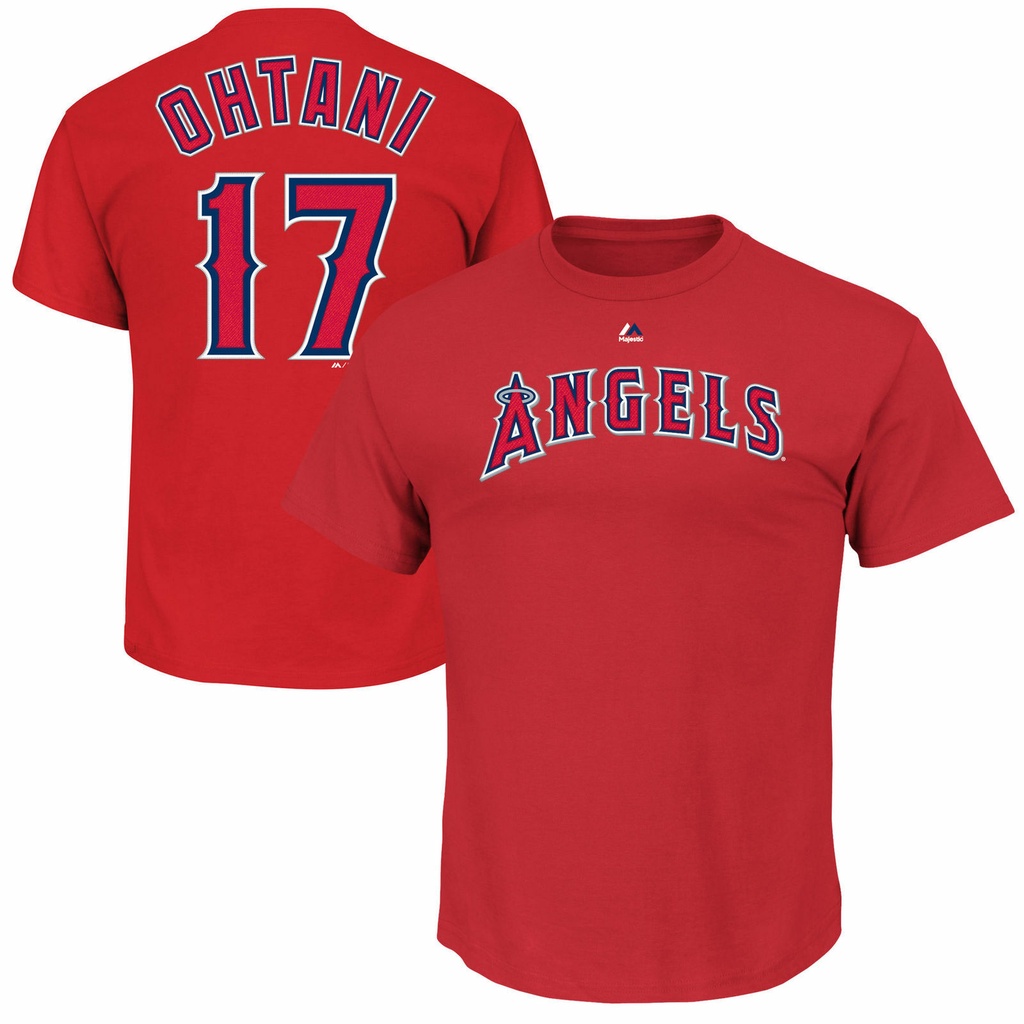 Shohei Ohtani 17 Los Angeles Angels RED 大谷翔平 Kanji Japanese 