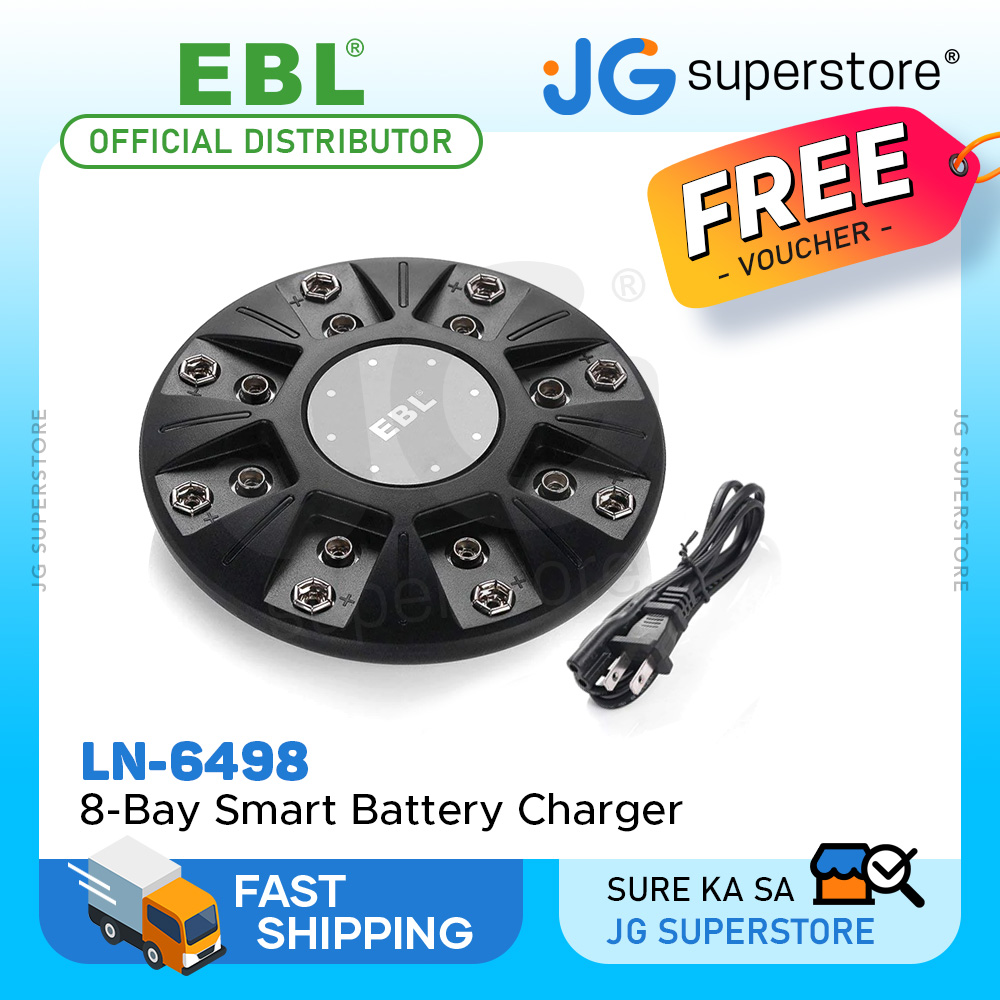 Ebl 9v Lithium Ion Battery Charger For Li Ion 9v Rechargeable Batteries