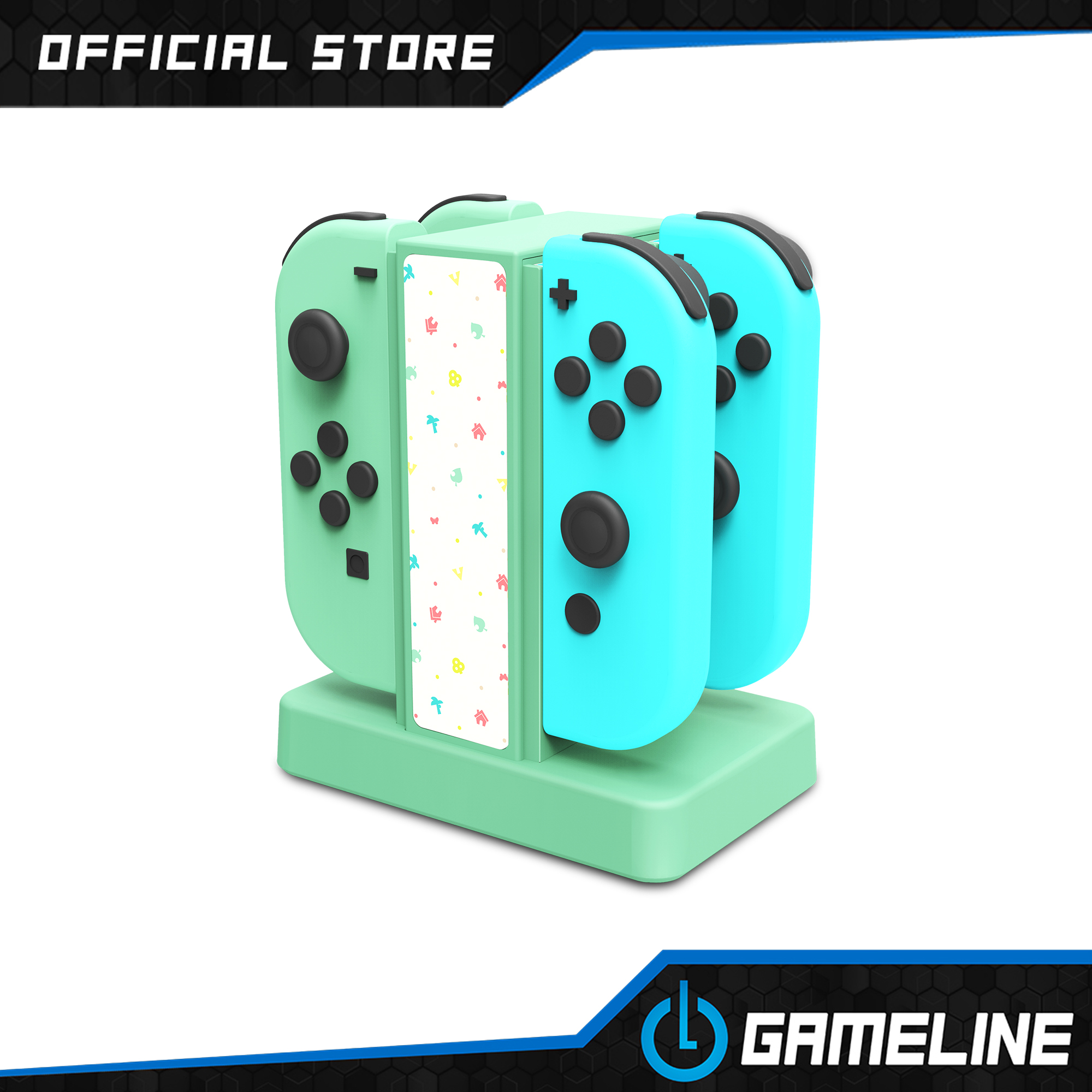 Lucky Fox Joy-Con Charge Stand for Nintendo Switch Green Pastel
