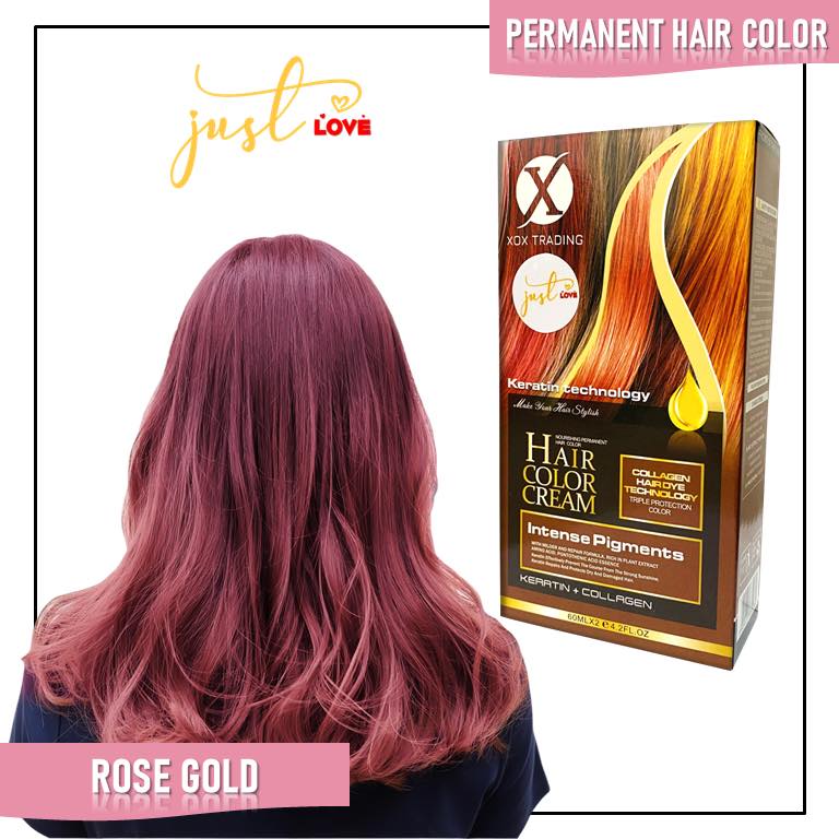 Just Love Permanent Hair Color Rose Gold Lazada PH