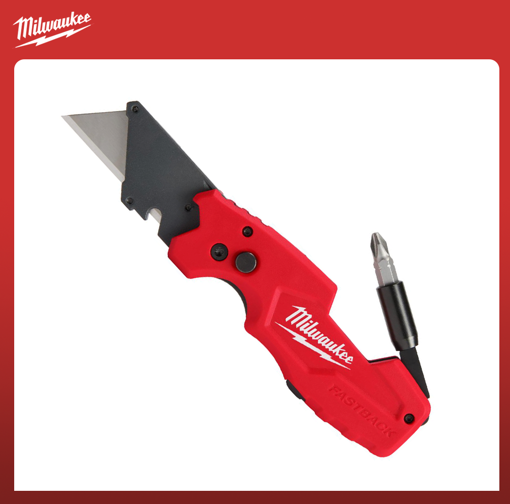 Milwaukee Heavy Duty Fastback 6 in 1 Folding Utility Knife (Model 48-22 ...