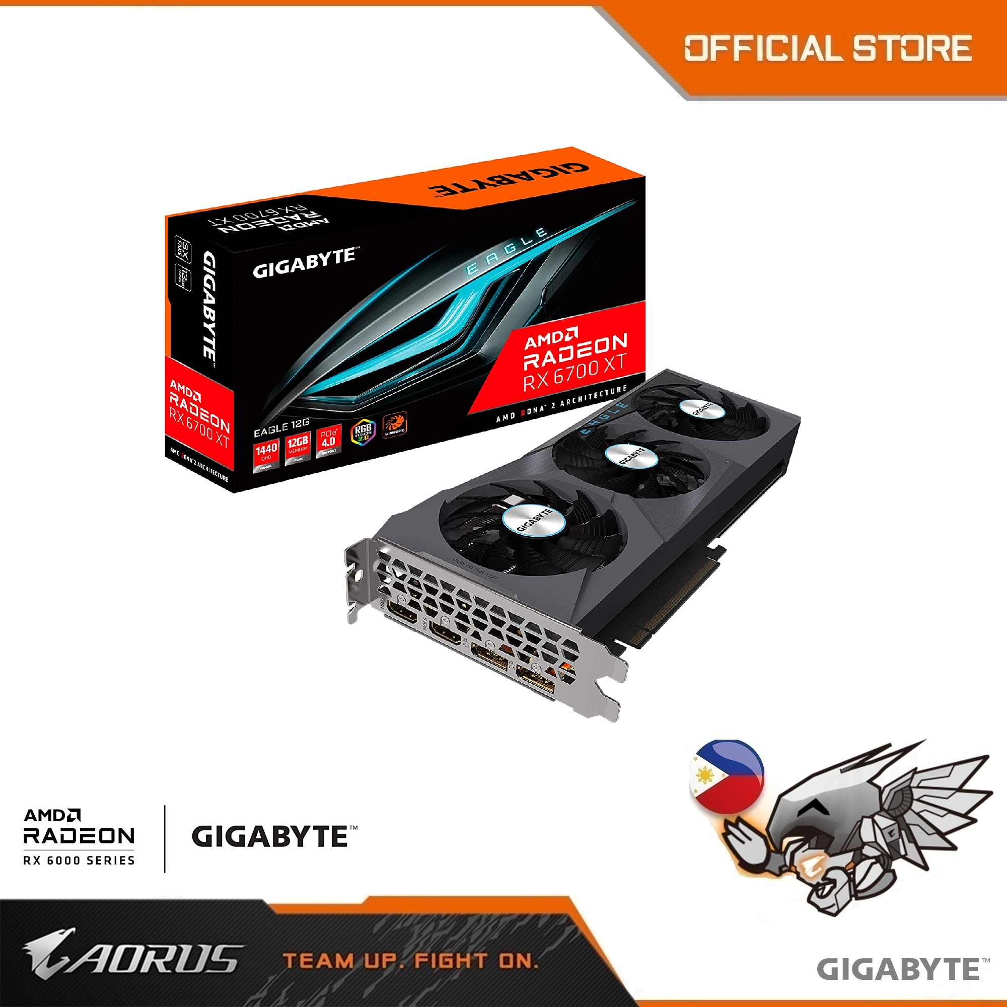 Gigabyte GV-R67XTEAGLE-12GD Radeon RX6700XT EAGLE 12GB GDDR6