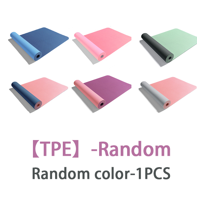 TPE Material Twoside Yoga Mat 6MM Nonslip HighDensity Yoga Matt For Workout Sports Exercise