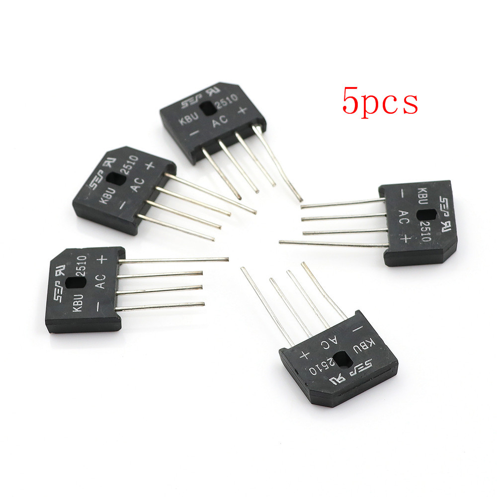 EVAN  5Pcs 25A 1000V Diode Bridge Rectifier KBU2510