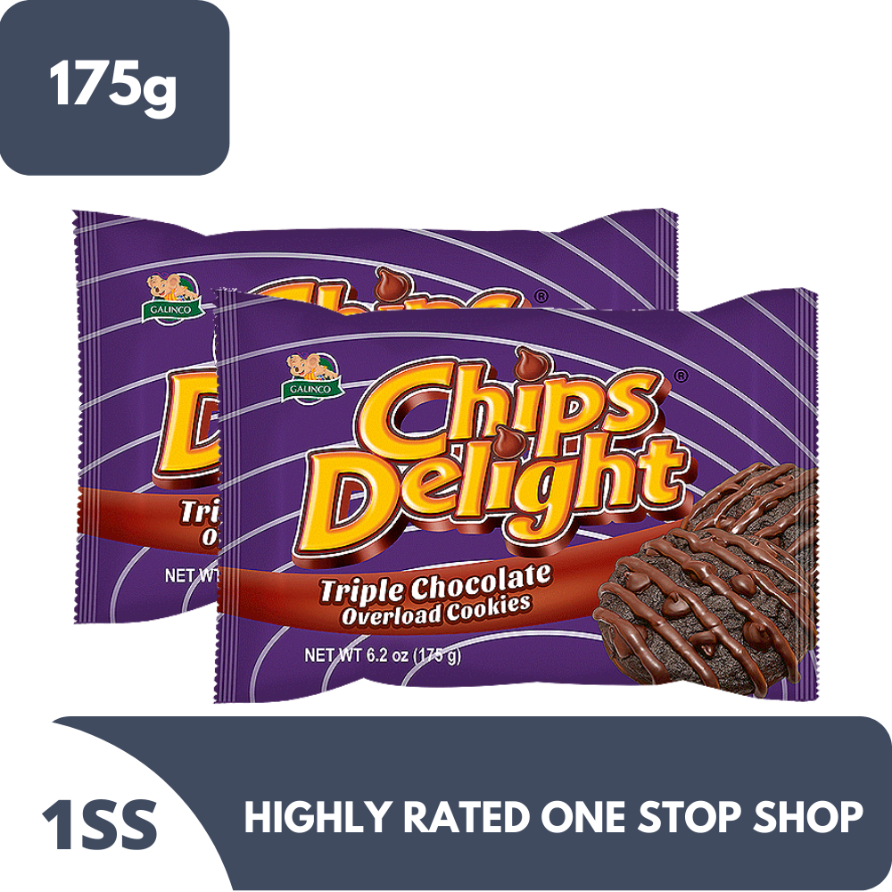 Chips Delight Stripe Chocolate Overload Cookies 175g x 2 Lazada PH