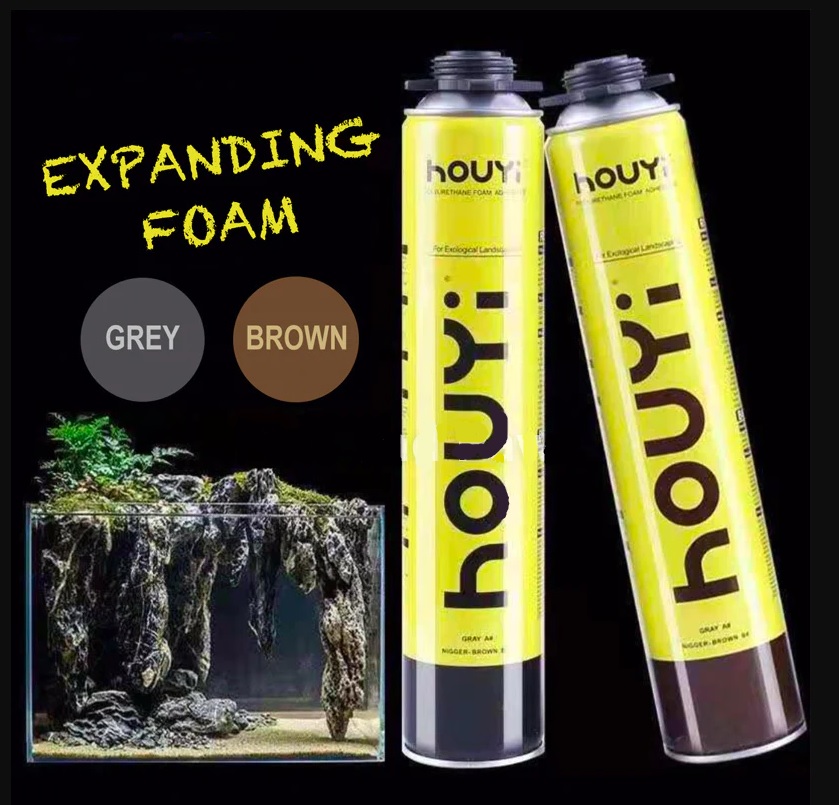 HOUYI EXPANDING FOAM FOR AQUASCAPING AND TERRARIUM SCAPING PU FOAM 3D