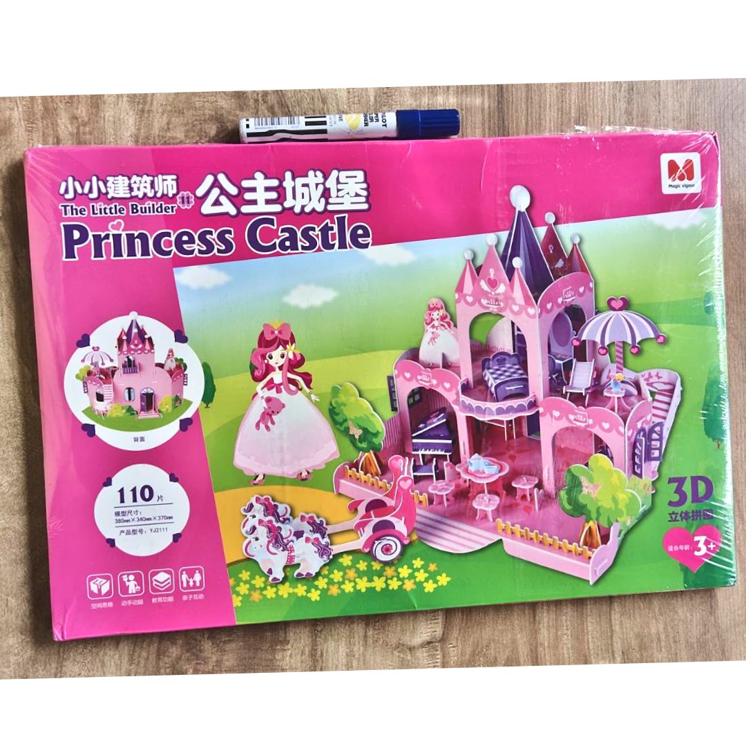 Princess Castle, The Little Builder (3D Princess Castle), DIY