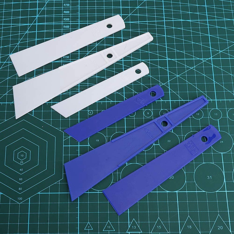 6Pcs Glue Tool Smear Plastic Glue Scraper Leather Scraping Spreaders