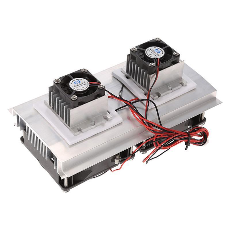 Bảng giá 200 x 118 x 95mm 120W Thermoelectric Peltier Refrigeration Semiconductor Cooling System Kit Double Fan Phong Vũ