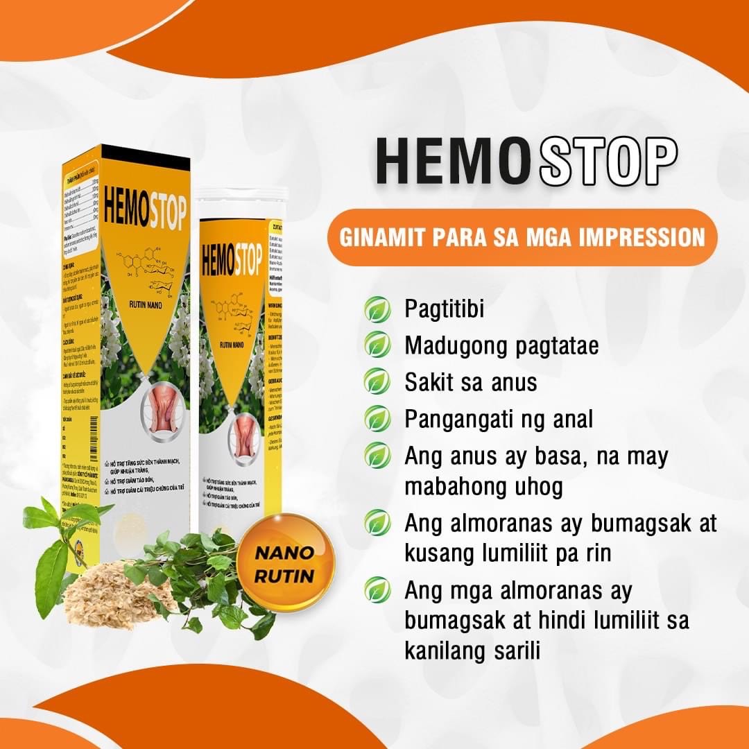 HemoStop 20 Effervescent Tablets Relieves Hemorrhoids Lazada PH