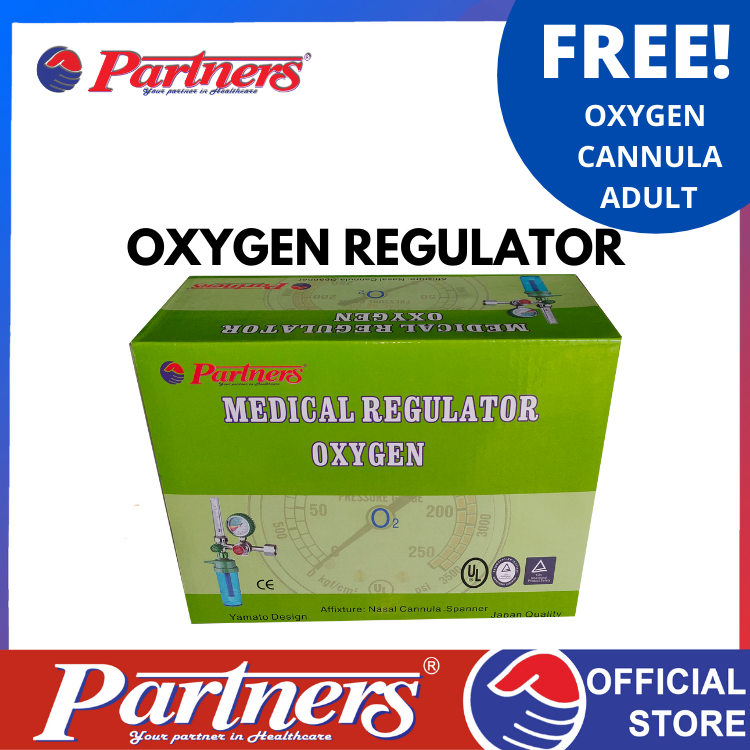 PARTNERS MEDICAL REGULATOR OXYGEN WITH FREE NASAL CANNULA AND SPANNER ...