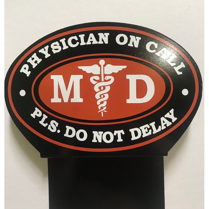 Physician, Doctors and Surgeons VIP Front Car Plate MD Emblem for