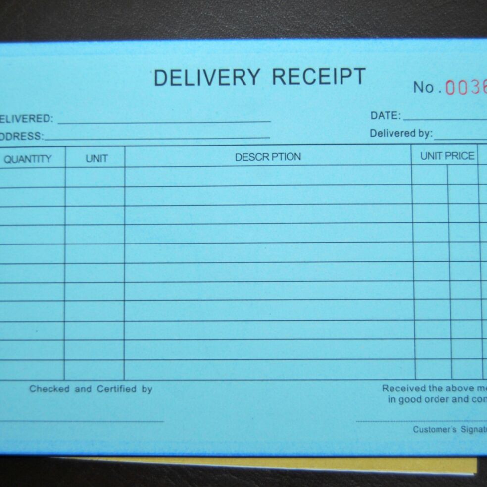 CARBONIZED DELIVERY RECEIPT (3n1) 4 BOOKLET Lazada PH